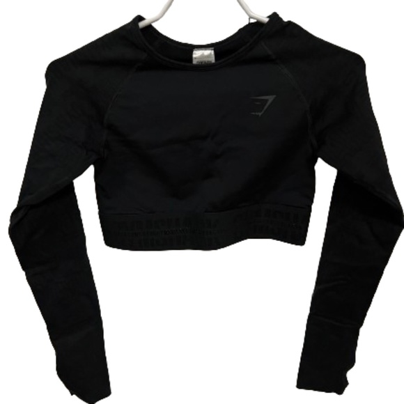 Gymshark Tops - Gym Shark long sleeve shirt | Black |
